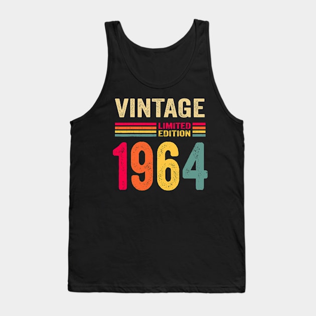 Vintage 1964 Limited Edition Birthday Tank Top by sueannharley12